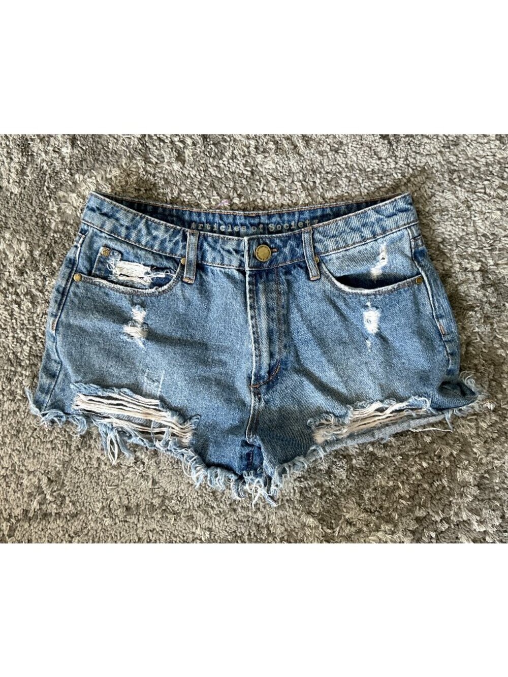 Articles of Society Blue Jean Shorts Size 26